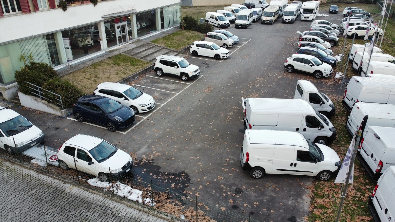 Vista aerea dell'area FIAT Professional dell'Autofficina 2000